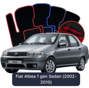 Velúrové autokoberce OMEVO pre Fiat Albea 1 gen Sedan (2002-2010)