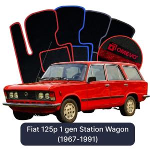 Velúrové autokoberce OMEVO pre Fiat 125p 1 gen Kombi (1967-1991)