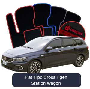 Velúrové autokoberce OMEVO pre Fiat Tipo Cross 1 gen Kombi (2015-2025)