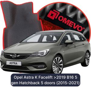 OMEVO 5D Pro Autokoberce do Opel Astra K Po facelifte >2019 B16 5 gen Hatchback 5 dverí (2015-2021)