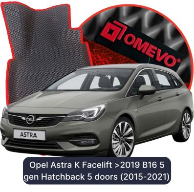 EVA autokoberce OMEVO pre Opel Astra K Po facelifte >2019 B16 5 gen Hatchback 5 dverí (2015-2021)