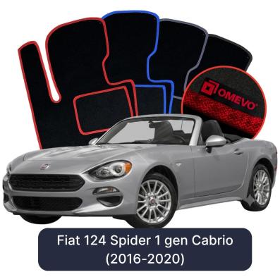 Velúrové autokoberce OMEVO pre Fiat 124 Spider 1 gen Cabrio (2016-2020)