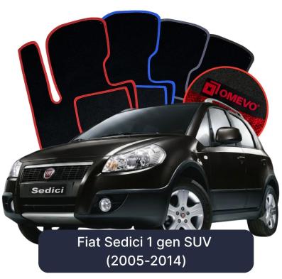 Velúrové autokoberce OMEVO pre Fiat Sedici 1 gen SUV (2005-2014)