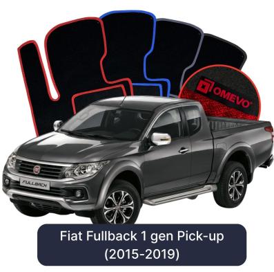 Velúrové autokoberce OMEVO pre Fiat Fullback 1 gen Pick-up (2015-2019)