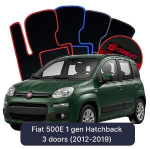 Velúrové autokoberce OMEVO pre Fiat 500E 1 gen Hatchback 3 dvere (2012-2019)