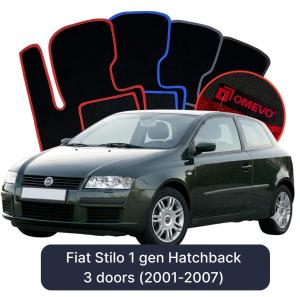 Velúrové autokoberce OMEVO pre Fiat Stilo 1 gen Hatchback 3 dvere (2001-2007)