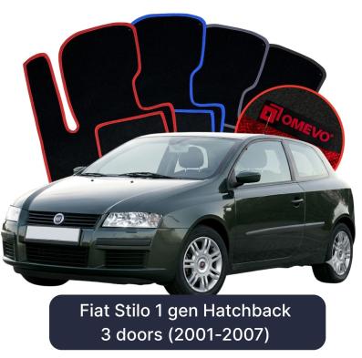 Velúrové autokoberce OMEVO pre Fiat Stilo 1 gen Hatchback 3 dvere (2001-2007)