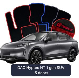 Velúrové autokoberce OMEVO pre GAC Hyptec HT 1 gen SUV 5-dverový (2023–2025)