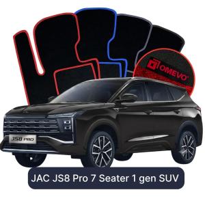 Velúrové autokoberce OMEVO pre JAC JS8 Pro 7 mest 1 gen SUV (2022-2026)