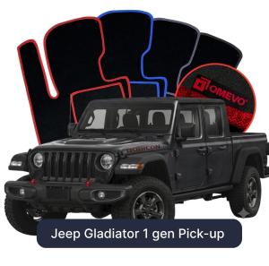 Velúrové autokoberce OMEVO pre Jeep Gladiator 1 gen Pick-up (2019-2025)