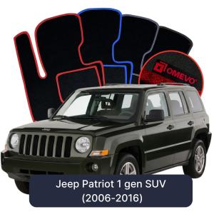 Velúrové autokoberce OMEVO pre Jeep Patriot 1 gen SUV (2006-2016)
