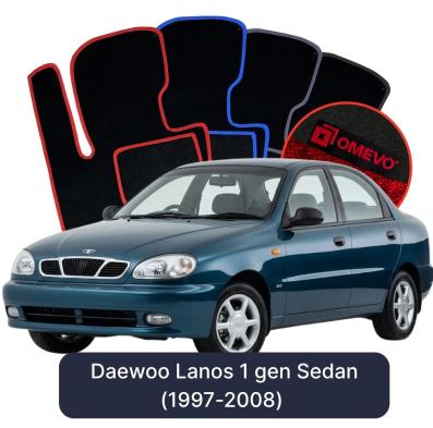 Velúrové autokoberce OMEVO pre Daewoo Lanos 1 gen Sedan (1997-2008)