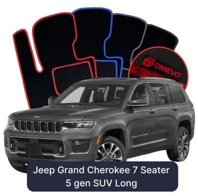 Velúrové autokoberce OMEVO pre Jeep Grand Cherokee 7 mest Long 5 gen SUV (2021-2025)