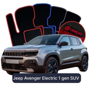Velúrové autokoberce OMEVO pre Jeep Avenger Elektrický 1 gen SUV (2023-2025)