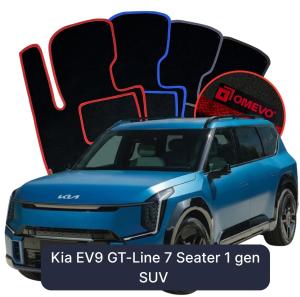 Velúrové autokoberce OMEVO pre Kia EV9 GT-Line 7-miestny 1 gen SUV (2023-2025)