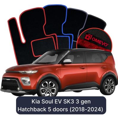 Velúrové autokoberce OMEVO pre Kia Soul EV SK3 3 gen Hatchback 5 dverí (2018-2024)