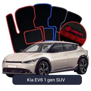 Velúrové autokoberce OMEVO pre Kia EV6 1 gen SUV (2021-2025)