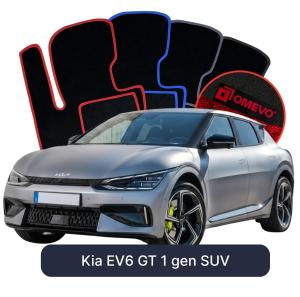 Velúrové autokoberce OMEVO pre Kia EV6 GT 1 gen SUV (2021-2025)