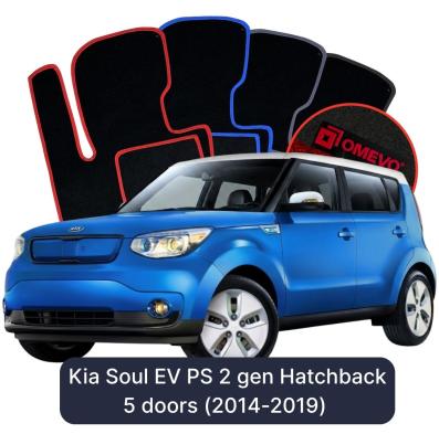 Velúrové autokoberce OMEVO pre Kia Soul EV PS 2 gen Hatchback 5 dverí (2014-2019)
