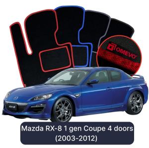 Velúrové autokoberce OMEVO pre Mazda RX-8 1 gen Kupé 4 dvere (2003-2012)