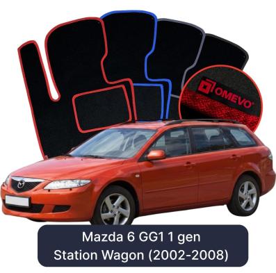 Velúrové autokoberce OMEVO pre Mazda 6 GG1 1 gen Kombi (2002-2008)