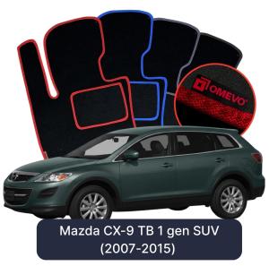 Velúrové autokoberce OMEVO pre Mazda CX-9 TB 1 gen SUV (2007-2015)