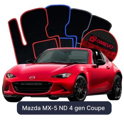 Velúrové autokoberce OMEVO pre Mazda MX-5 ND 4 gen Kupé (2014-2025)