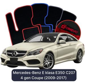 Velúrové autokoberce OMEVO pre Mercedes-Benz E klasa E350 C207 4 gen Kupé (2009-2017)