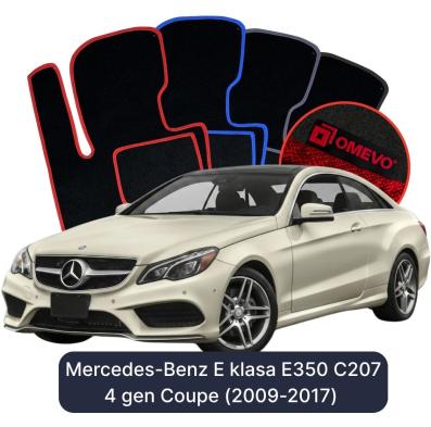 Velúrové autokoberce OMEVO pre Mercedes-Benz E klasa E350 C207 4 gen Kupé (2009-2017)