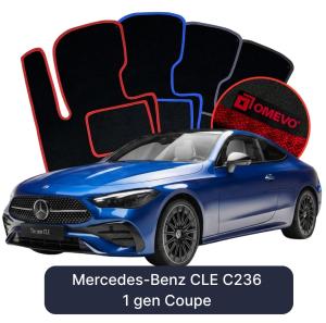Velúrové autokoberce OMEVO pre Mercedes-Benz CLE C236 1 gen Coupe (2023-2025)