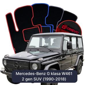 Velúrové autokoberce OMEVO pre Mercedes-Benz G trieda W461 2 gen SUV (1990-2018)