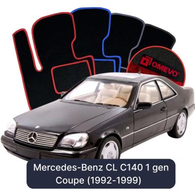 Velúrové autokoberce OMEVO pre Mercedes-Benz CL C140 1 gen Kupé (1992-1999)