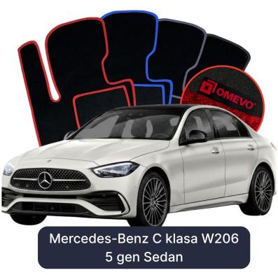 Velúrové autokoberce OMEVO pre Mercedes-Benz C klasa W206 5 gen Sedan (2021-2025)