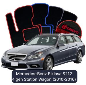 Velúrové autokoberce OMEVO pre Mercedes-Benz E klasa S212 4 gen Kombi (2010-2016)