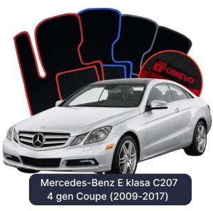 Velúrové autokoberce OMEVO pre Mercedes-Benz E klasa C207 4 gen Kupé (2009-2017)