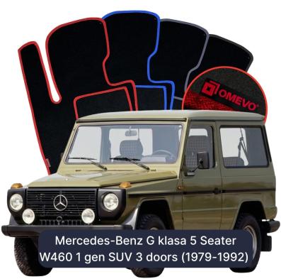 Velúrové autokoberce OMEVO pre Mercedes-Benz G klasa 5-miestny W460 1 gen SUV 3 dvere (1979-1992)