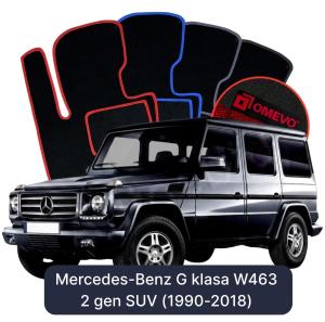 Velúrové autokoberce OMEVO pre Mercedes-Benz G klasa W463 2 gen SUV (1992-2018)