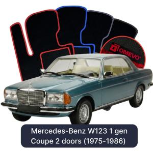 Velúrové autokoberce OMEVO pre Mercedes-Benz W123 1 gen Kupé 2 dvere (1975-1986)