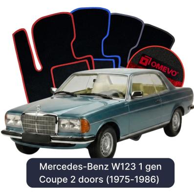 Velúrové autokoberce OMEVO pre Mercedes-Benz W123 1 gen Kupé 2 dvere (1975-1986)