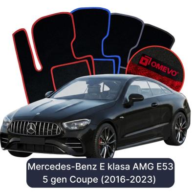 Velúrové autokoberce OMEVO pre Mercedes-Benz E klasa AMG E53 5 gen Kupé (2016-2023)