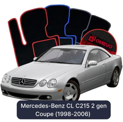 Velúrové autokoberce OMEVO pre Mercedes-Benz CL C215 2 gen Kupé (1998-2006)