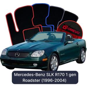 Velúrové autokoberce OMEVO pre Mercedes-Benz SLK R170 1 gen Roadster (1996-2004)
