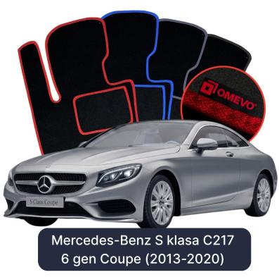 Velúrové autokoberce OMEVO pre Mercedes-Benz S klasa C217 6 gen Kupé (2013-2020)