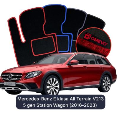 Velúrové autokoberce OMEVO pre Mercedes-Benz E klasa All Terrain V213 5 gen Kombi (2016-2023)