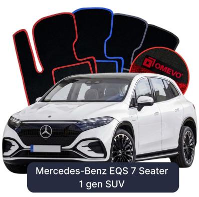 Velúrové autokoberce OMEVO pre Mercedes-Benz EQS 7-miestny 1 gen SUV (2021-2025)