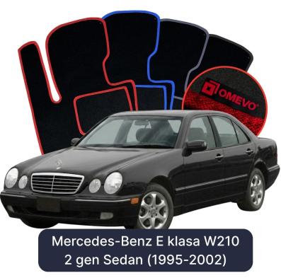 Velúrové autokoberce OMEVO pre Mercedes-Benz E klasa W210 2 gen Sedan (1995-2002)