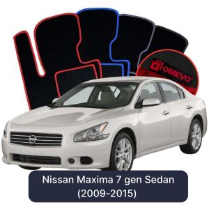 Velúrové autokoberce OMEVO pre Nissan Maxima 7 gen Sedan (2009-2015)