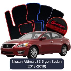 Velúrové autokoberce OMEVO pre Nissan Altima L33 5 gen Sedan (2013-2018)