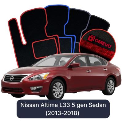 Velúrové autokoberce OMEVO pre Nissan Altima L33 5 gen Sedan (2013-2018)