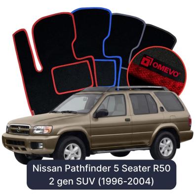 Velúrové autokoberce OMEVO pre Nissan Pathfinder 5 mest R50 2 gen SUV (1996-2004)